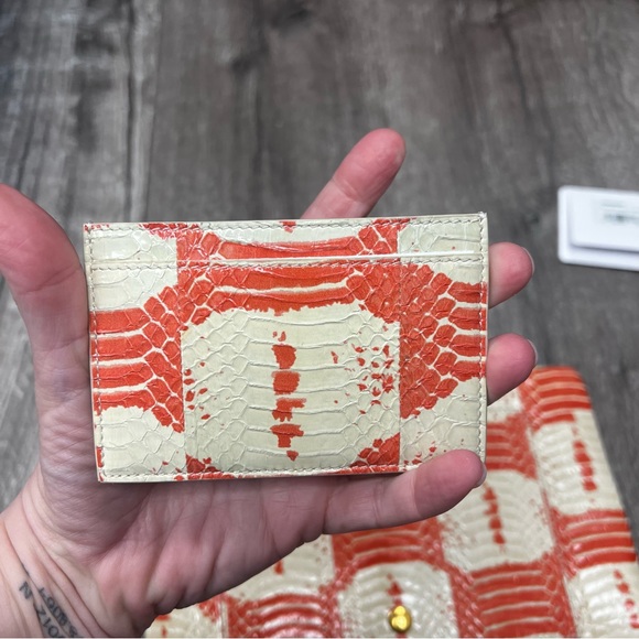 NWT Celine Snakeskin Clutch and Card Case - Picture 8 of 9